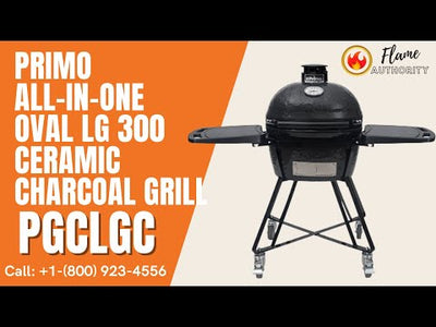 Primo All-In-One Oval LG 300 Ceramic Charcoal Grill PGCLGC