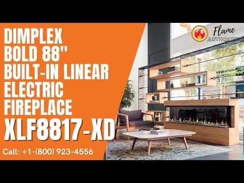 Dimplex Bold 88" Built-in Linear Electric Fireplace XLF8817-XD
