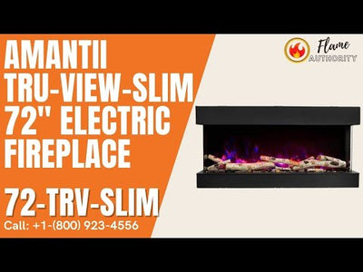 Amantii True View Slim 72" Smart Electric Fireplace 72-TRV-SLIM