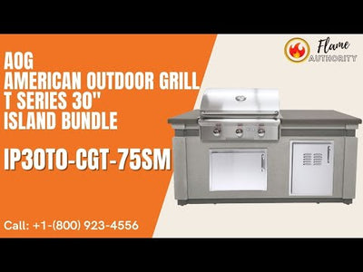 AOG  American Outdoor Grill T Series 30" Island Bundle IP30T0-CGT-75SM