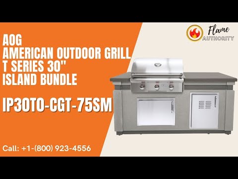 AOG  American Outdoor Grill T Series 30" Island Bundle IP30T0-CGT-75SM