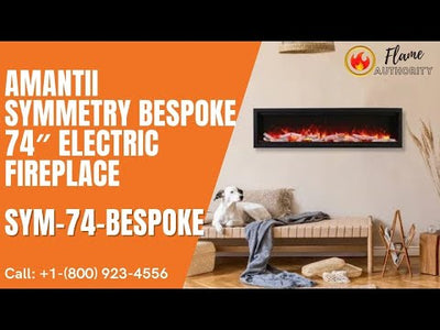 Amantii Symmetry Bespoke 74″ Electric Fireplace SYM-74-BESPOKE