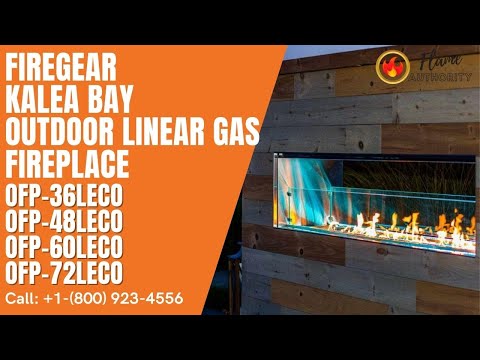 Firegear Kalea Bay 36" Outdoor Linear Gas Fireplace OFP-36LECO