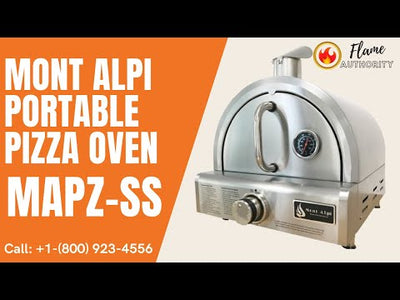 Mont Alpi Table Top Stainless Steel Large Portable Pizza Oven MAPZ-SS
