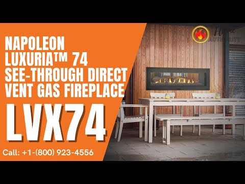 Napoleon Luxuria™ 74 See-Through Direct Vent Gas Fireplace LVX74