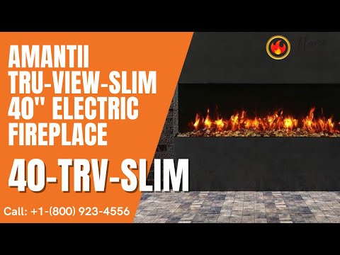Amantii True View Slim 40" Smart Electric Fireplace 40-TRV-SLIM
