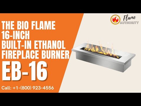 The Bio Flame 16-inch Built-In Ethanol Fireplace Burner