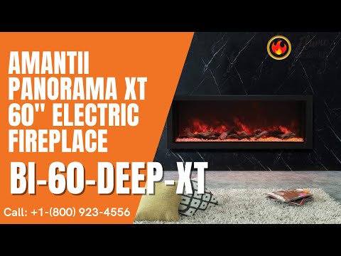 Amantii Panorama BI Deep XT 60" Smart Electric Fireplace BI-60-DEEP-XT