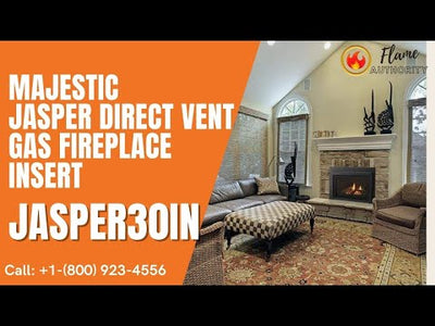 Majestic Jasper 30" Direct Vent Gas Fireplace Insert JASPER30IN