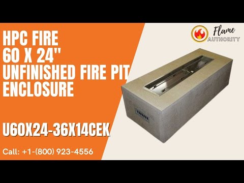 HPC Fire 60 x  24" Unfinished Fire Pit Enclosure U60X24-36X14CEK