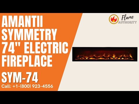 Amantii Symmetry Smart 74" Electric Fireplace SYM-74