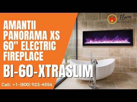 Amantii Panorama BI Extra Slim 60" Smart Electric Fireplace BI-60-XTRASLIM