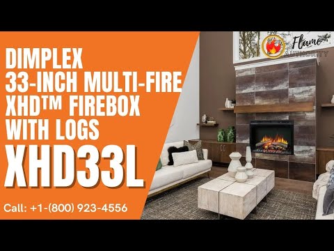 Dimplex 33-inch Multi-Fire XHD™ Firebox with Logs - XHD33L