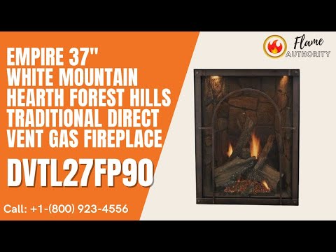 Empire 37" White Mountain Hearth Forest Hills Traditional Direct Vent Gas Fireplace DVTL27FP90
