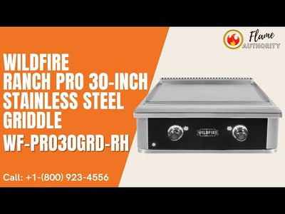 Wildfire Ranch PRO 30-inch Stainless Steel Griddle WF-PRO30GRD-RH
