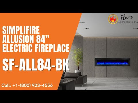 SimpliFire Allusion 84" Electric Fireplace SF-ALL84-BK