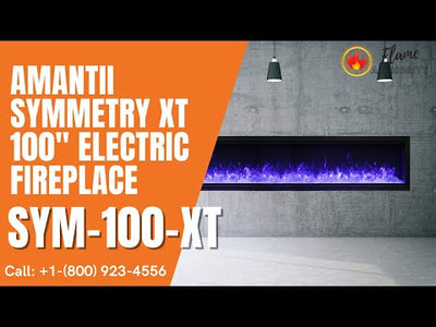 Amantii Symmetry XT Smart 100" Electric Fireplace SYM-100-XT