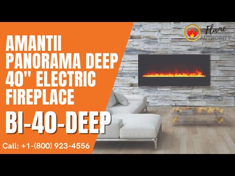 Amantii Panorama BI Deep 40" Smart Electric Fireplace BI-40-DEEP-OD