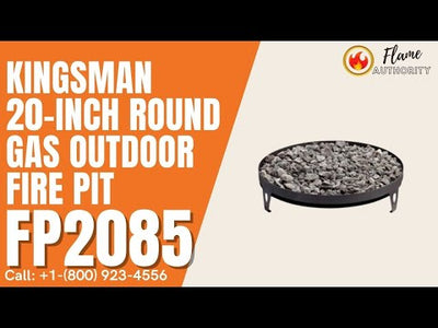 Marquis by Kingsman 20-inch Round Gas Outdoor Fire Pit FP2085