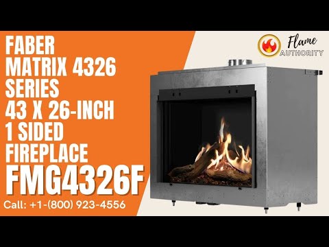 Faber MATRIX 4326 Series 43 x 26-inch 1 Sided Fireplace - FMG4326F