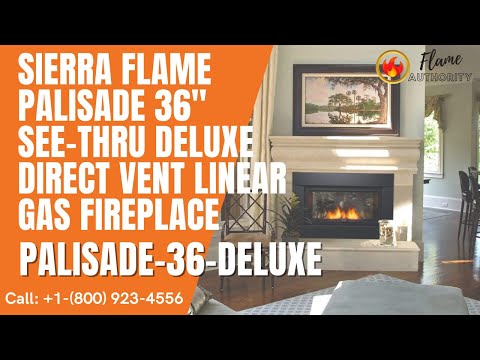 Sierra Flame Palisade 36" See-Thru Direct Vent Linear Gas Fireplace PALISADE-36