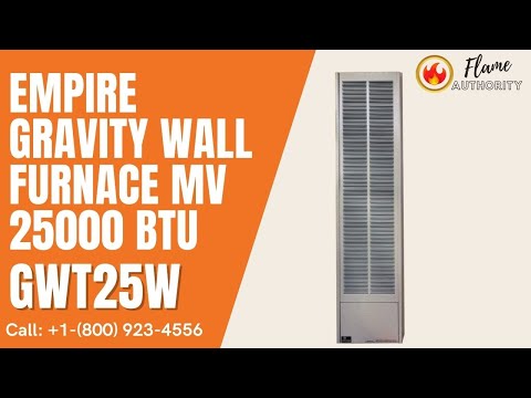 Gwt Gravity Wall Furnace Small Natural Gas Heater 25,000 BTU/Hr