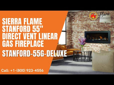 Sierra Flame Stanford 55" Direct Vent Linear Gas Fireplace