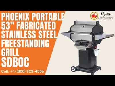 Phoenix Portable 53" Fabricated Stainless Steel Freestanding Grill SDBOC