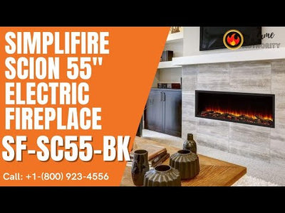 SimpliFire Scion 55" Electric Fireplace SF-SC55-BK