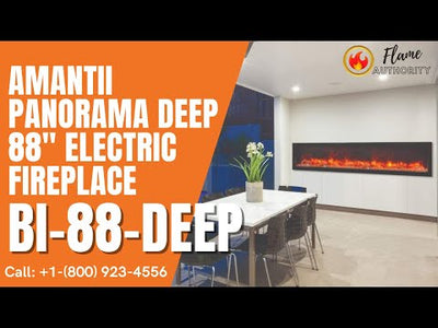 Amantii Panorama BI Deep 88" Smart Electric Fireplace BI-88-DEEP-OD