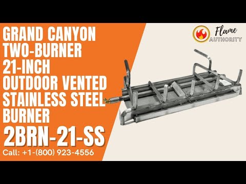 Grand Canyon Two-Burner 21-inch Outdoor Vented Stainless Steel Burner 2BRN-21-SS