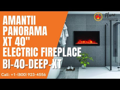 Amantii Panorama BI Deep XT 40" Smart Electric Fireplace BI-40-DEEP-XT