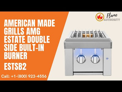 American Made Grills AMG Estate Double Side Built-in Burner ESTSB2