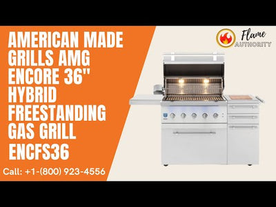 American Made Grills AMG Encore 36" Hybrid Freestanding Gas Grill ENCFS36