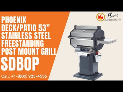 Phoenix Deck/Patio 53" Stainless Steel Freestanding Post Mount Grill SDBOP