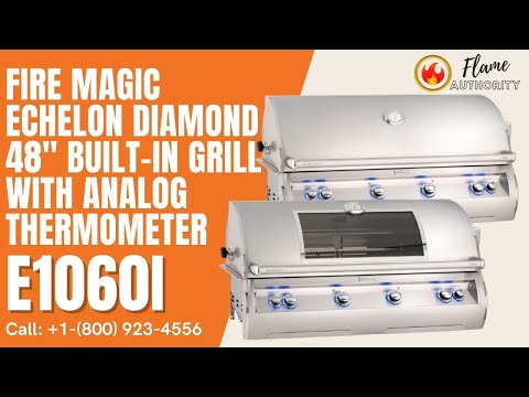 Fire Magic Echelon Diamond 48" Built-In Grill with Analog Thermometer E1060i