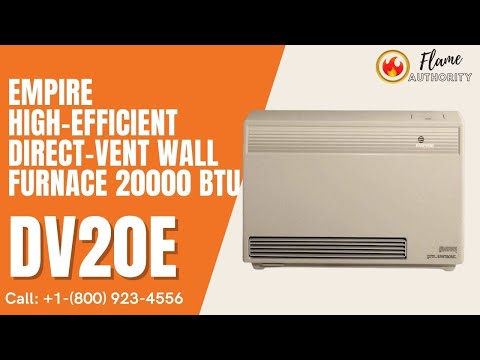 Empire High-Efficient Direct-Vent Wall Furnace 20000 BTU DV20E