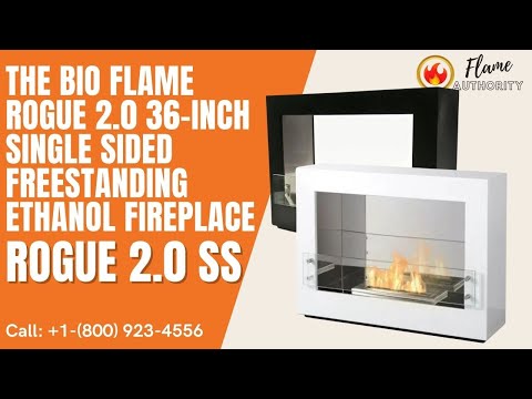 The Bio Flame Rogue 2.0 36-inch Single Sided Freestanding Ethanol Fireplace