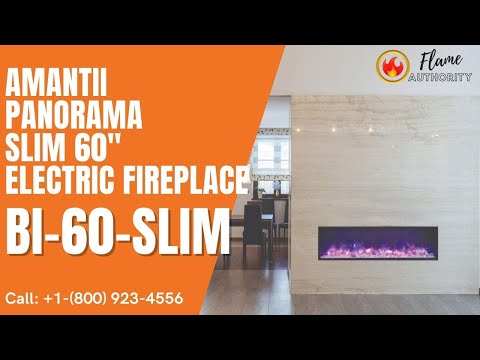 Amantii Panorama BI Slim 60" Smart Electric Fireplace BI-60-SLIM-OD