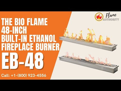 The Bio Flame 48-inch Built-In Ethanol Fireplace Burner