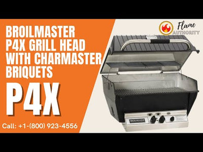 BroilMaster P4X Grill Head with CharMaster Briquets