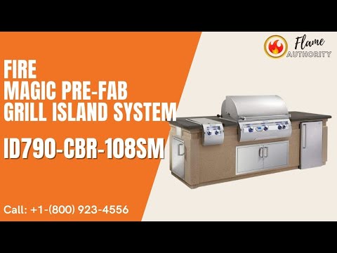 Fire Magic Pre-Fab Grill Island System ID790-CBR-108SM
