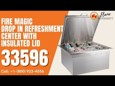 Fire Magic 25-Inch Drop-In Ice Bin Cooler With Insulated Lid - 33596