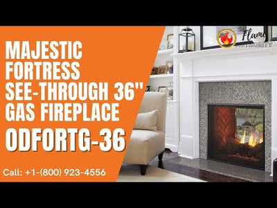 Majestic Fortress See-Through 36" Direct Vent Gas Fireplace ODFORTG-36