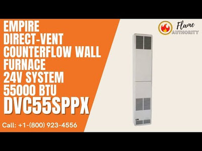 Empire Direct-Vent Counterflow Wall Furnace 24V System 55000 BTU DVC55SPPX