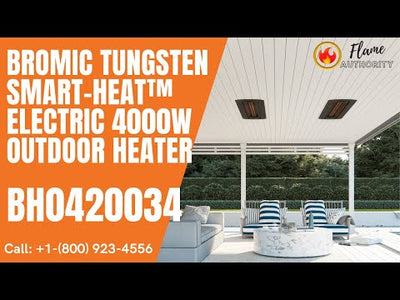 Bromic Tungsten Smart-Heat™ Electric 4000W Outdoor Heater BH0420034 - 44" 208V Black