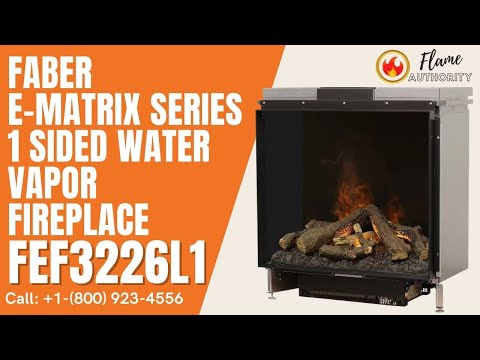 Faber e-MatriX Series 1 Sided Water Vapor Fireplace - FEF3226L1