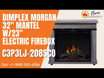 Dimplex Morgan Electric Fireplace Mantel - Charcoal Oak C3P3LJ-208SCO