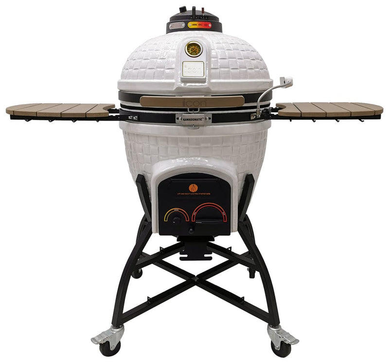 Icon White Grill 32" Deluxe Elite Kamado Grill CGXR402WDELUXE