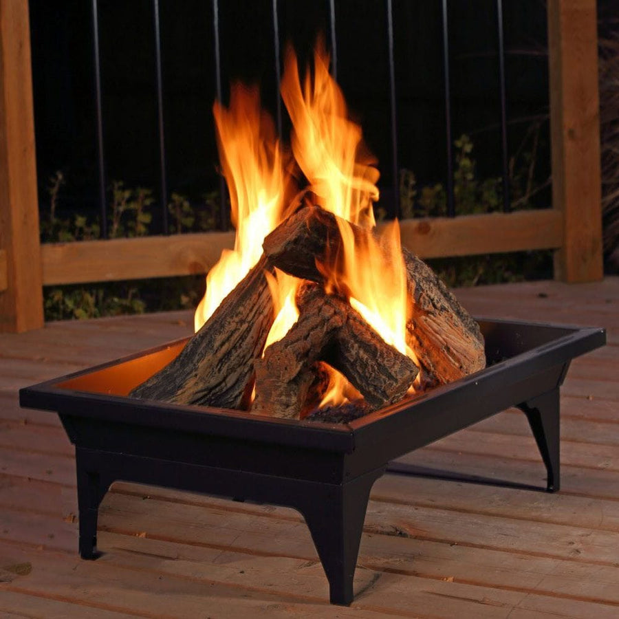 Kingsman 27-inch Rectangular Gas Fire Pit FP2785